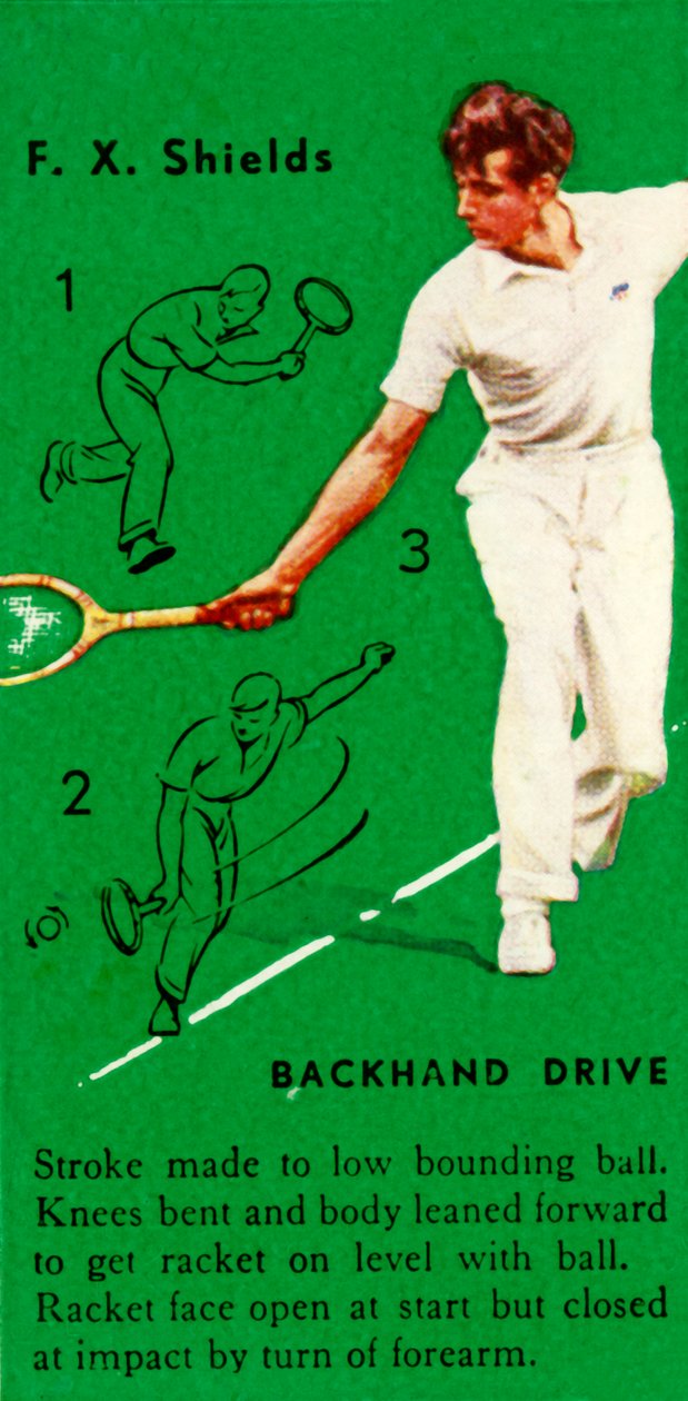 F. X. Shields - Backhand Drive, c1935. av Unbekannt