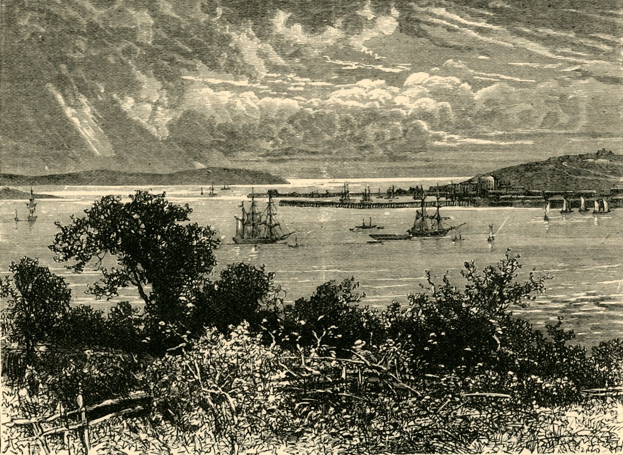 Falmouth havn, 1898. av Unbekannt