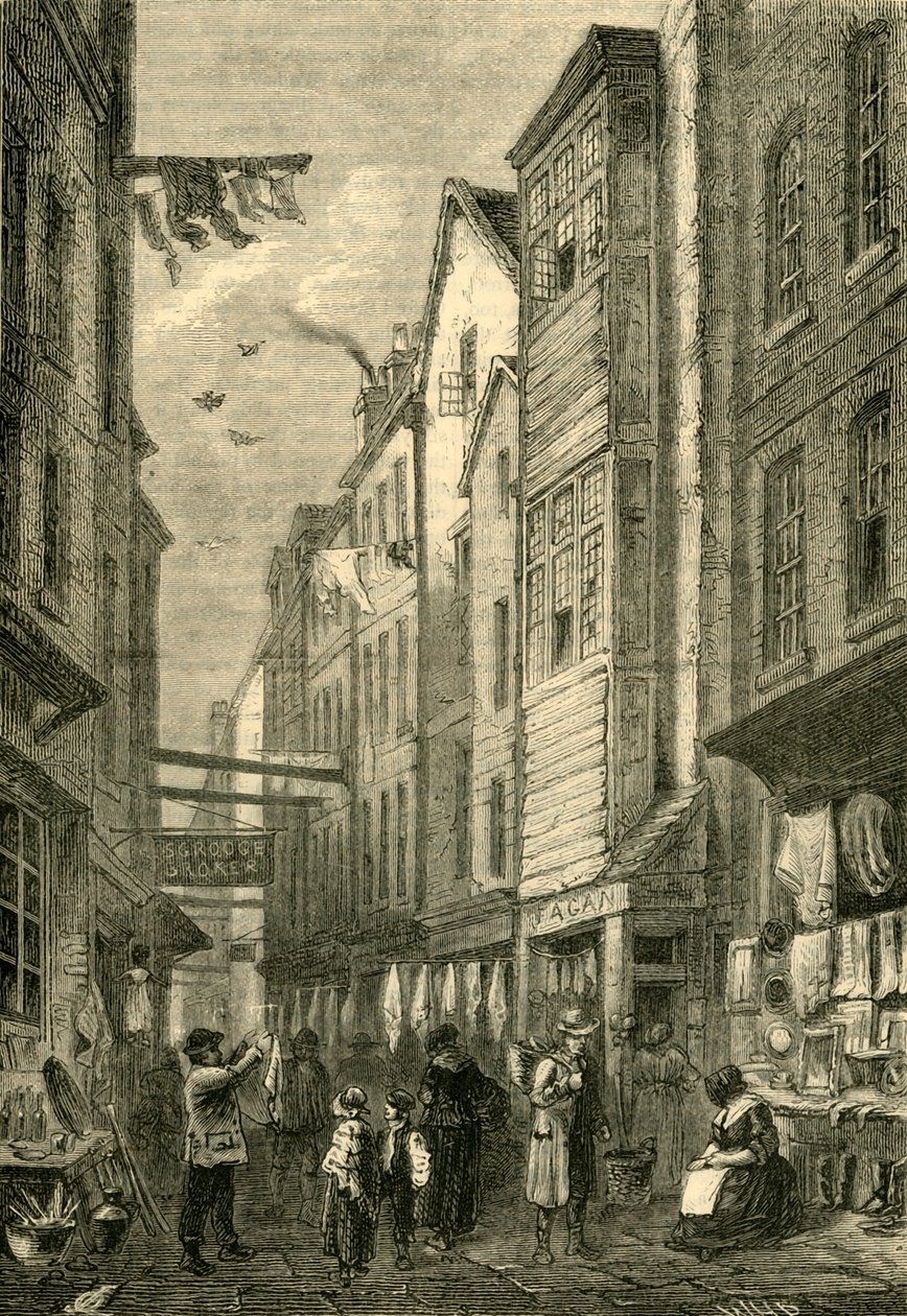 Field Lane ca 1840, c1872. av Unbekannt