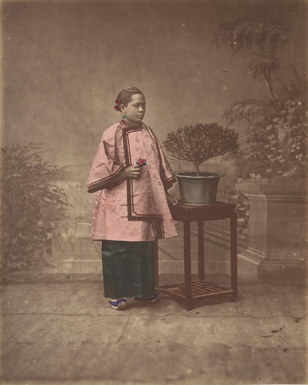 Jente fra Shanghai, 1870-tallet. av Unbekannt
