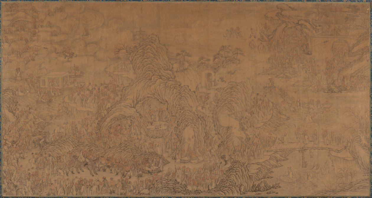 Five Hundred Luohans, Ming-dynastiet, 1500-1700-tallet. av Unbekannt