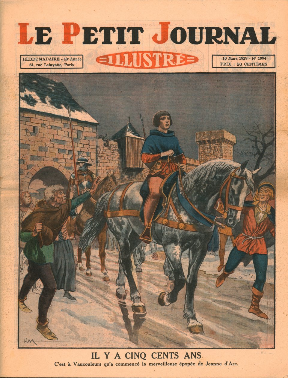 For fem hundre år siden, 1929. av Unbekannt