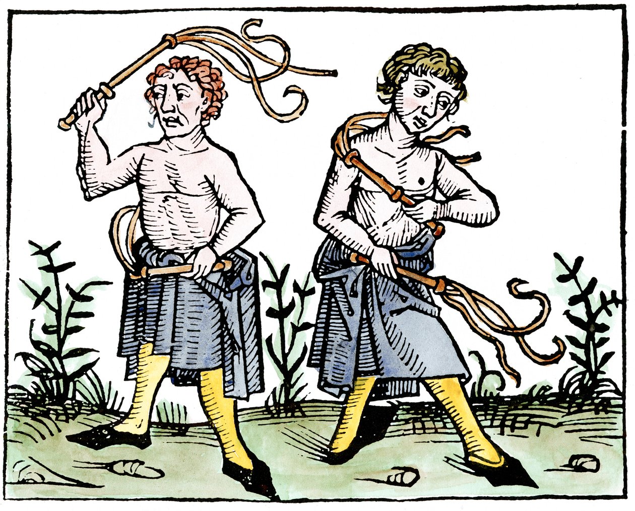 Flagellanter, 1493 av Unbekannt