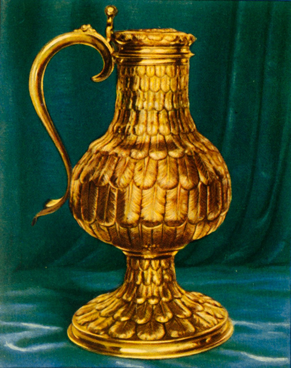 Flagon med fjærarbeid, 1938. av Unbekannt