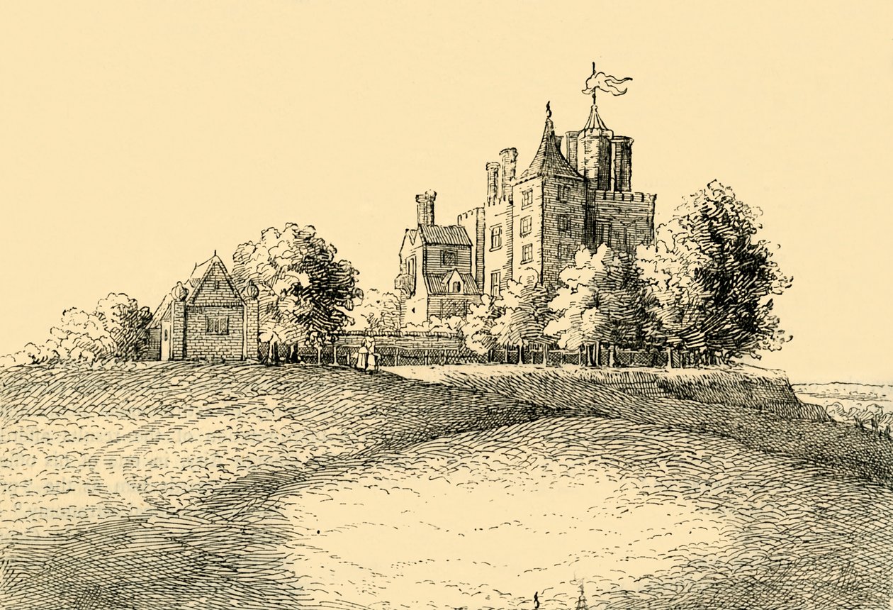 Flamsteed House fra Hollars Long View, c1878. av Unbekannt