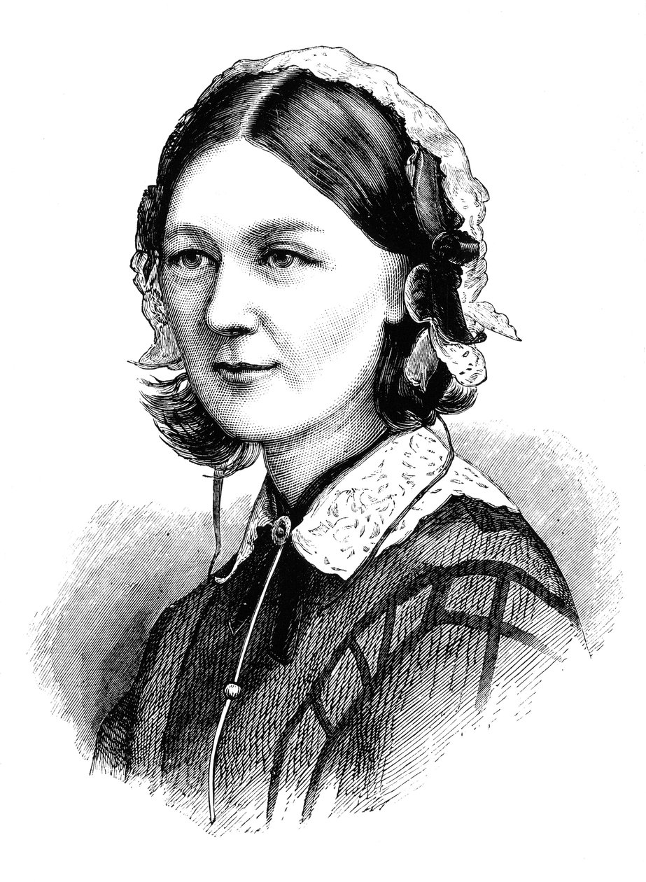 Florence Nightingale, 1870 av Unbekannt