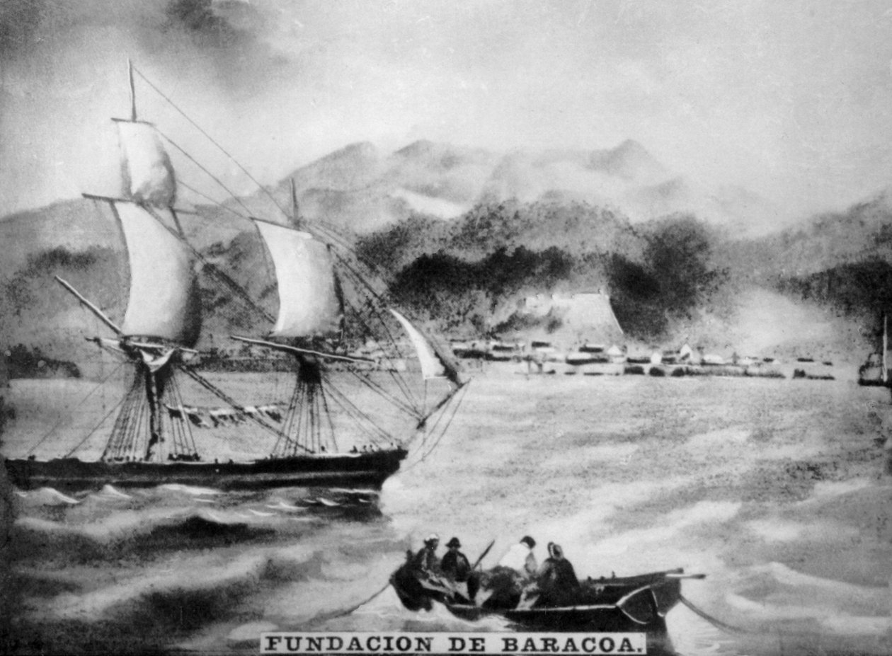 Foundation of Baracoa, 1500-tallet, 1920-tallet av Unbekannt