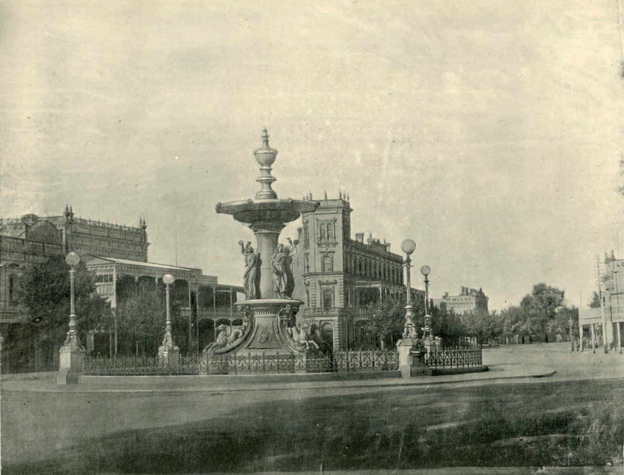 Fountain, Pall Mall, Bendigo, 1901. av Unbekannt