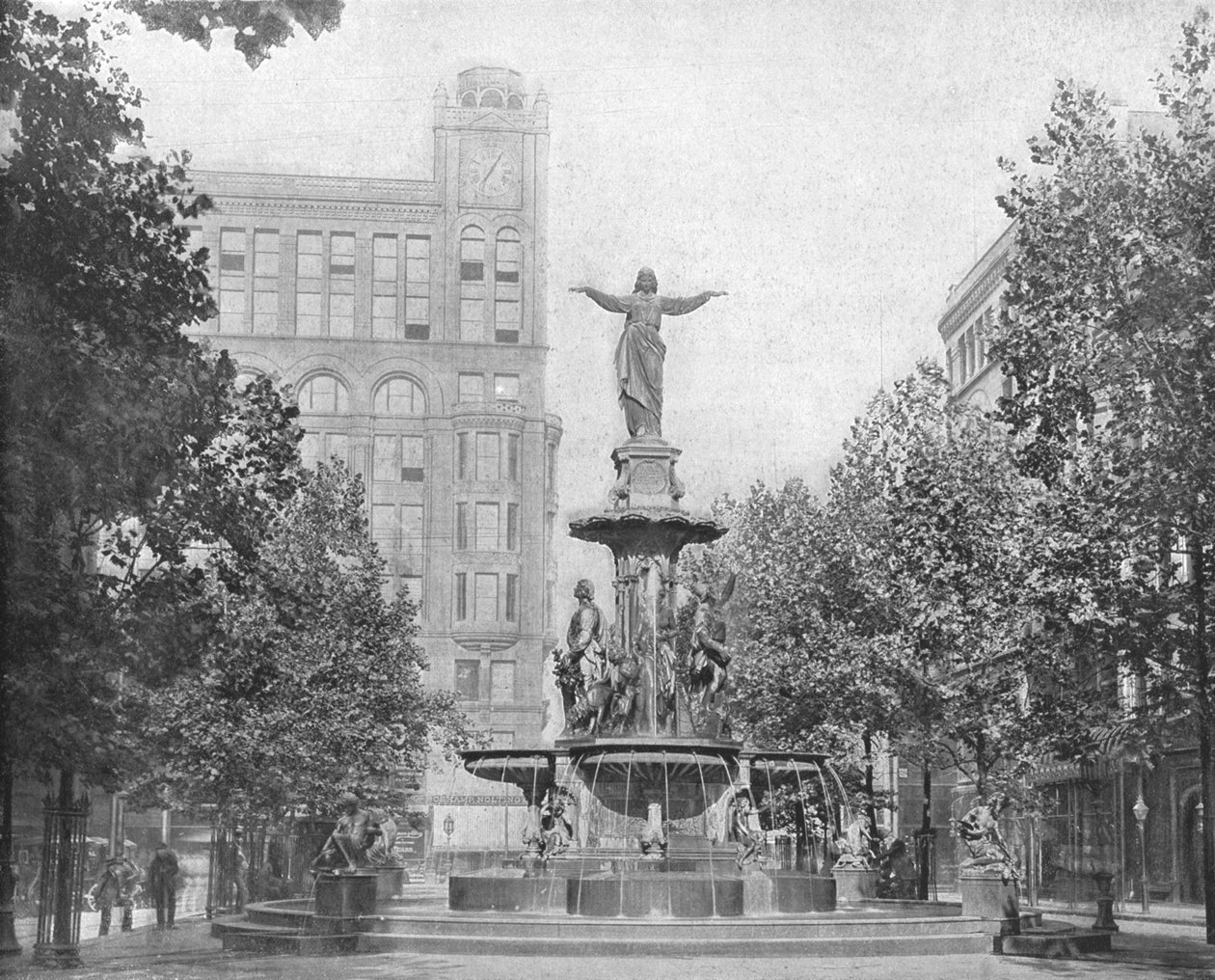 Fountain Square, Cincinnati, Ohio, USA, c1900. av Unbekannt
