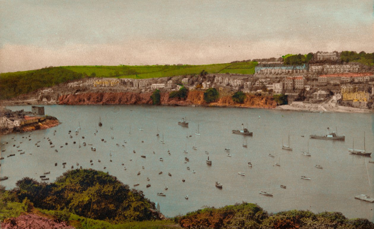Fowey fra Polruan, c1930 av Unbekannt