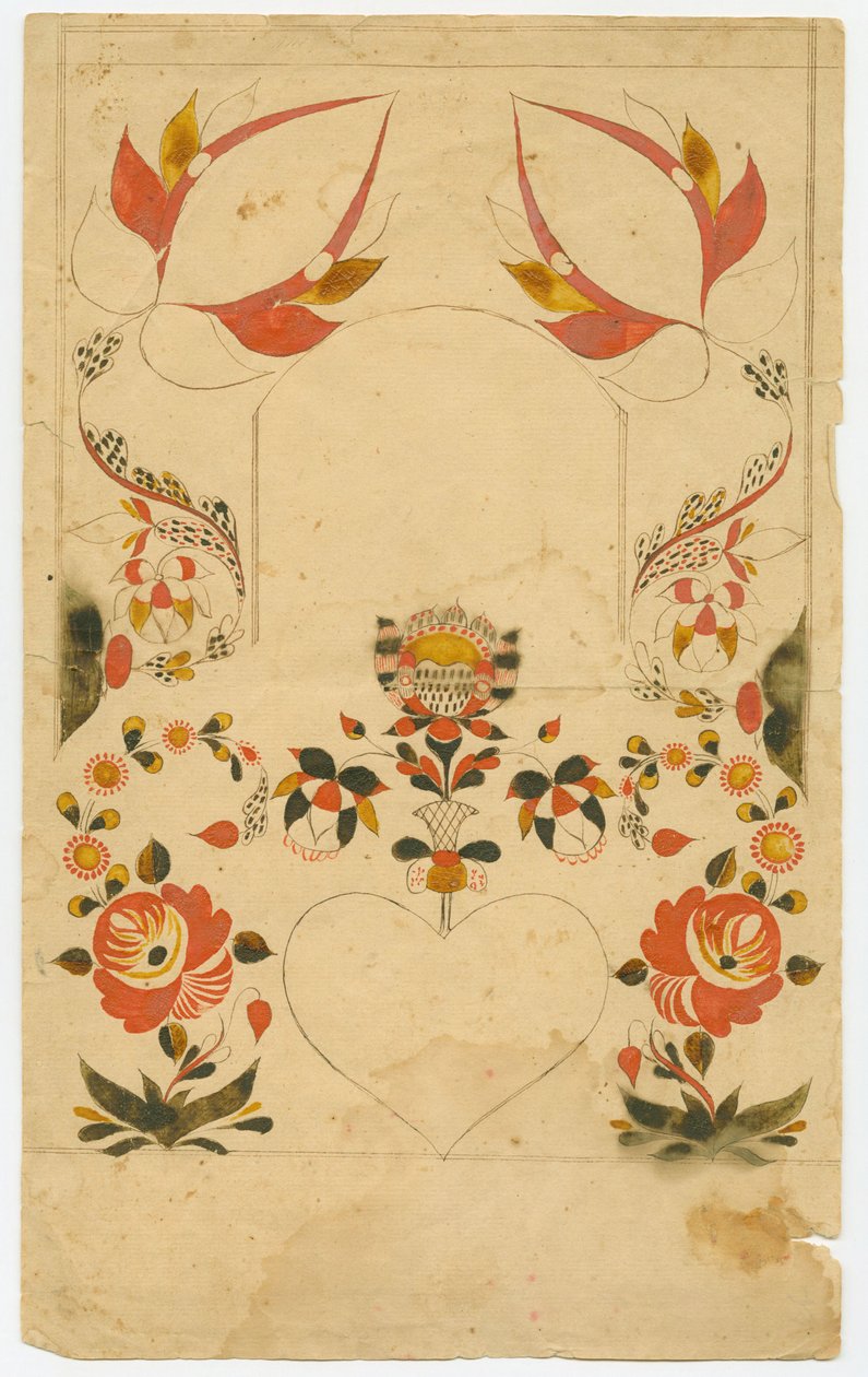 Fraktur Design Fragment av Unbekannt