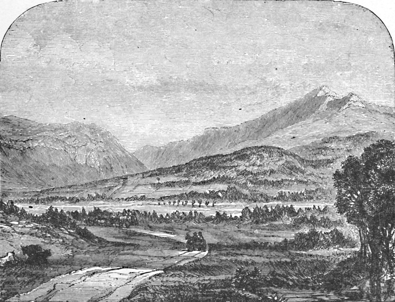 Franconia-fjellene, fra Thornton, 1883 av Unbekannt
