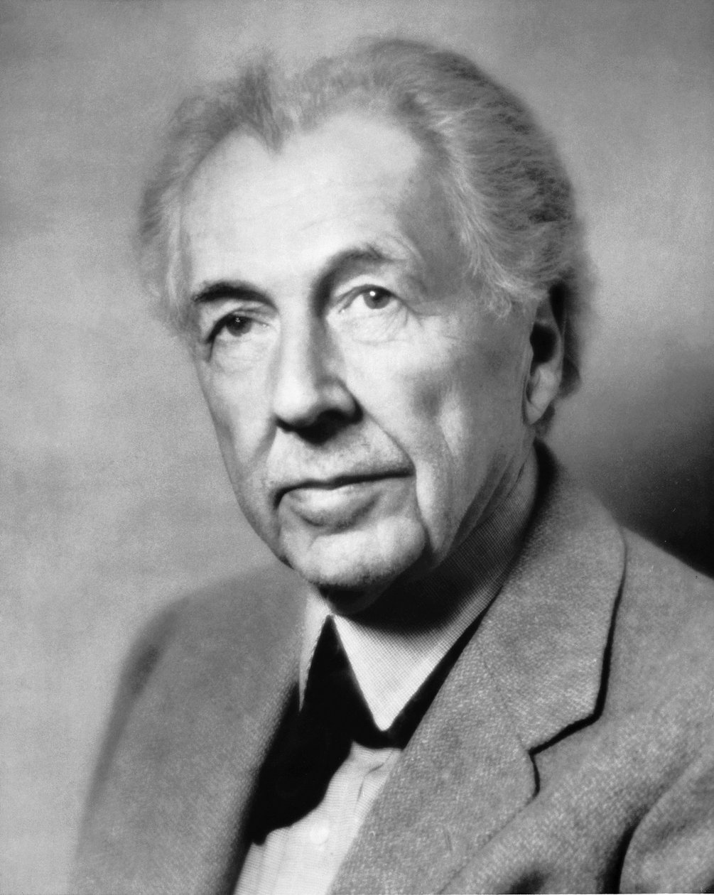 Frank Lloyd Wright (s/hvitt bilde) av Unbekannt