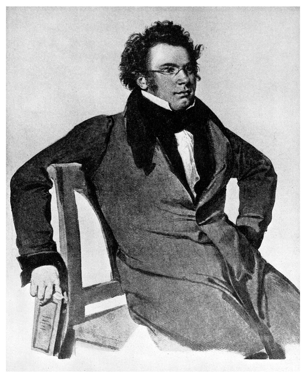 Franz Peter Schubert , østerriksk komponist, 1825 1956 av Unbekannt