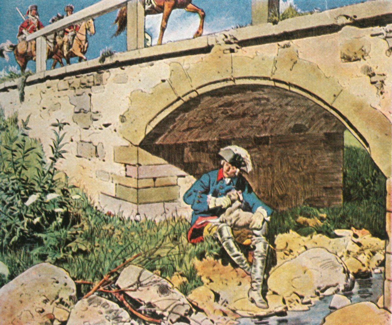 Fredrik den store unngår fangst, 1745, 1936. av Unbekannt