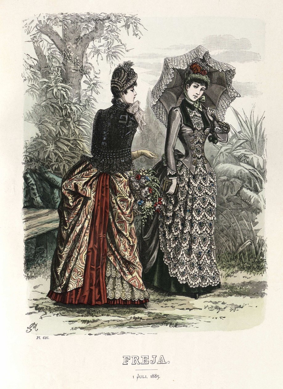 Freja- illustrert skandinavisk motemagasin 1885, illustrasjon nr. 13 av Unbekannt
