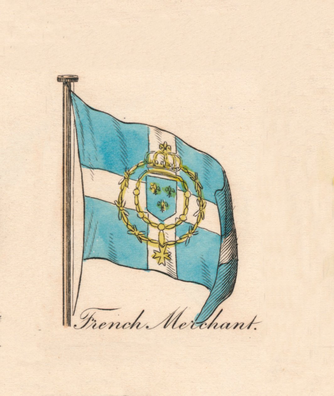Fransk kjøpmann, 1838 av Unbekannt
