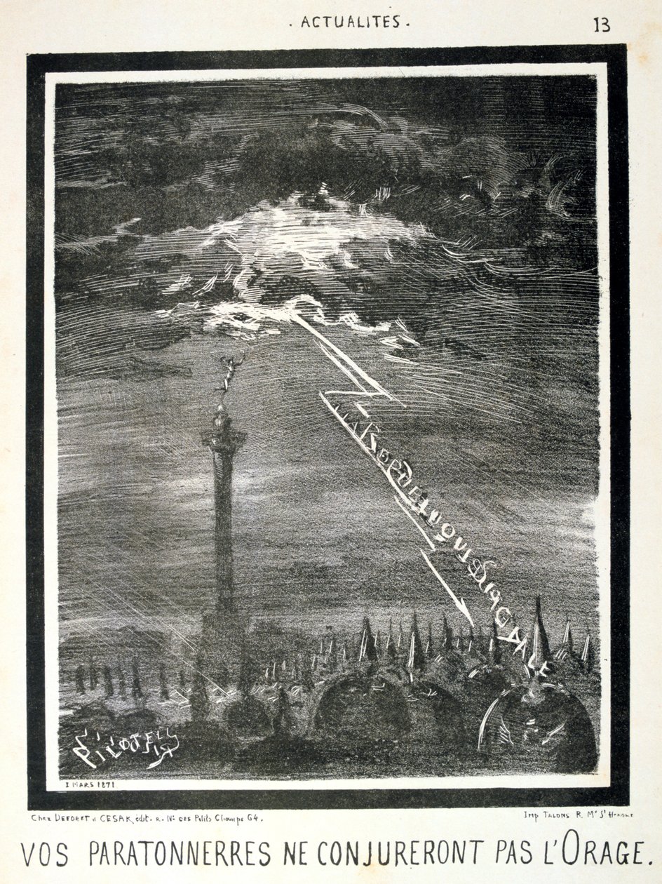 Fransk anti-prøyssisk tegneserie, 1871. av Unbekannt