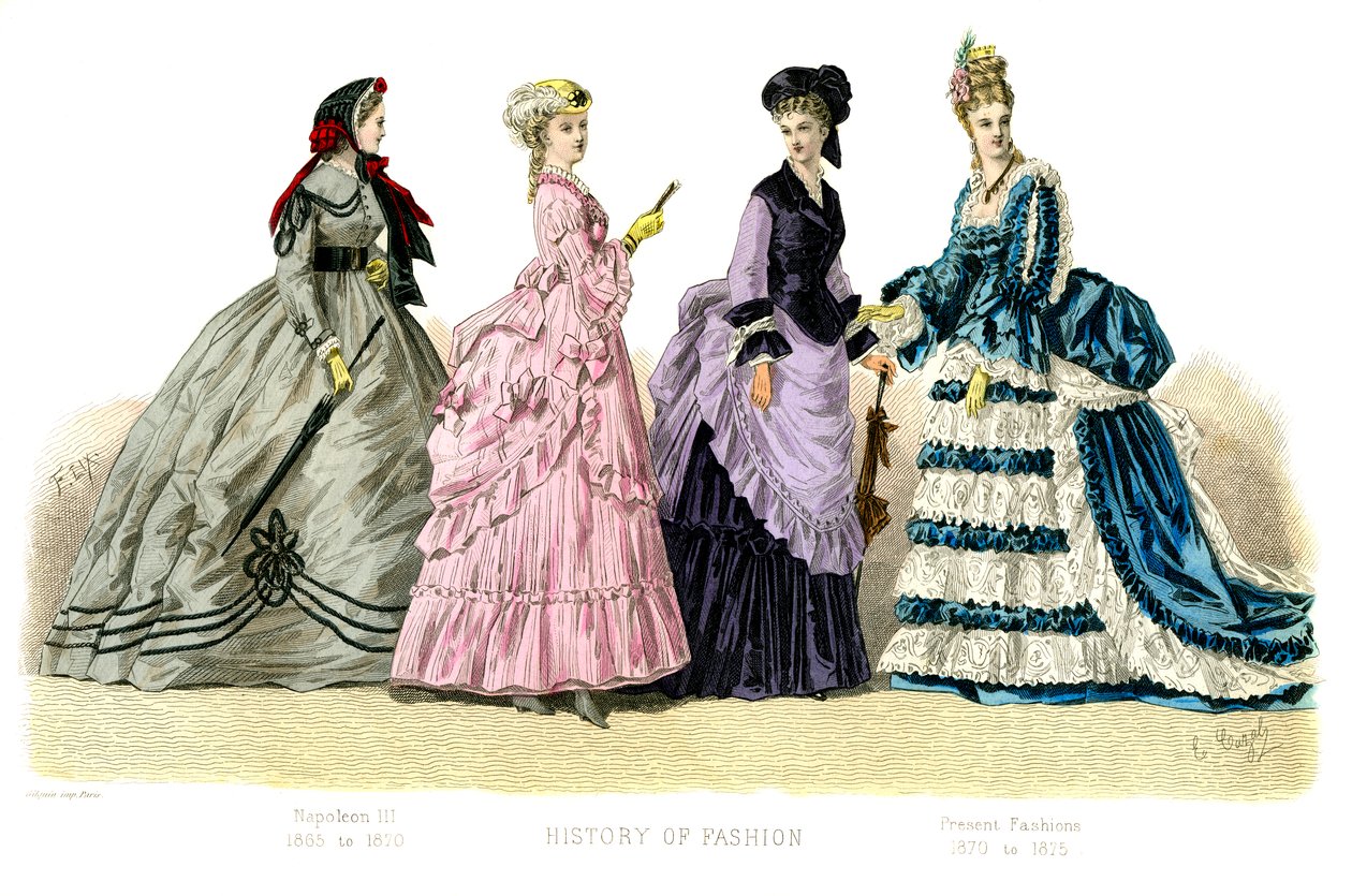 Fransk kostyme: Napoleon III, Present Fashions, 1882 av Unbekannt