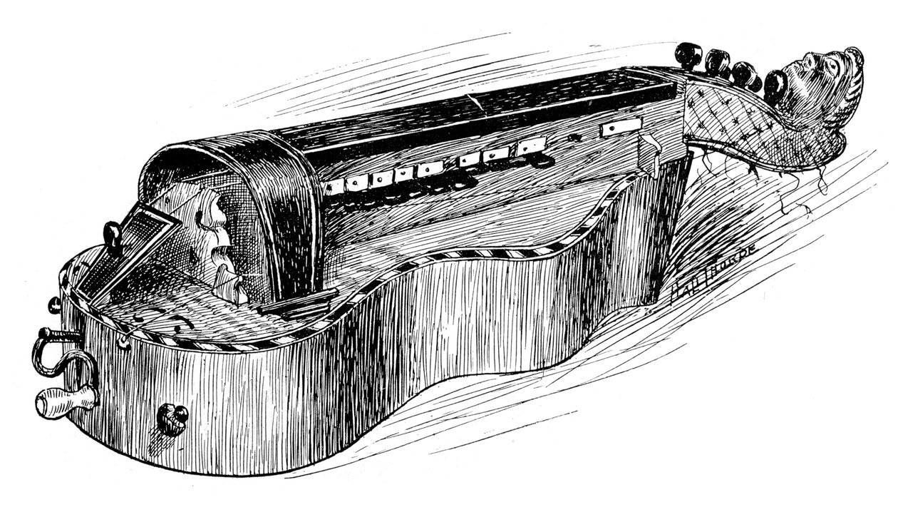Fransk dreieskiver eller vielle, c1750, 1901 av Unbekannt