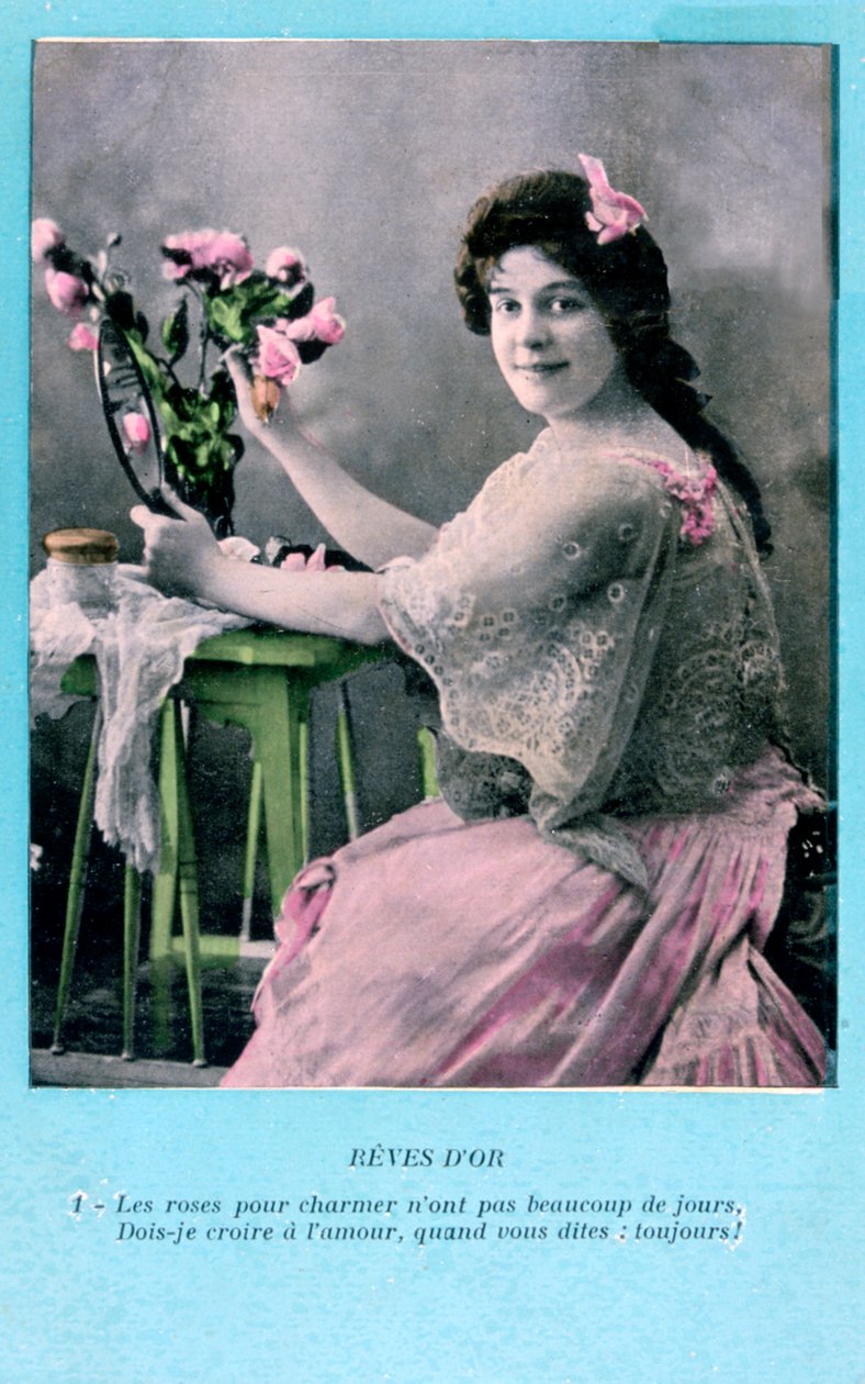Fransk postkort, c1900 av Unbekannt