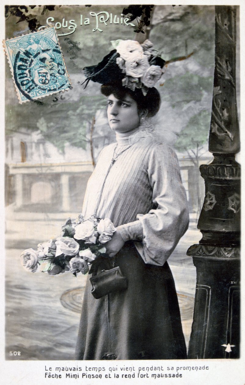 Fransk postkort, c1900 av Unbekannt
