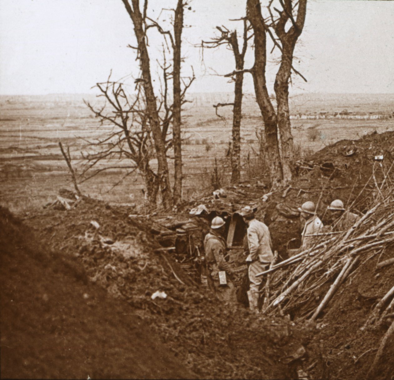 Frontlinje, Les Éparges, Nord-Frankrike, c1914-c1918. av Unbekannt