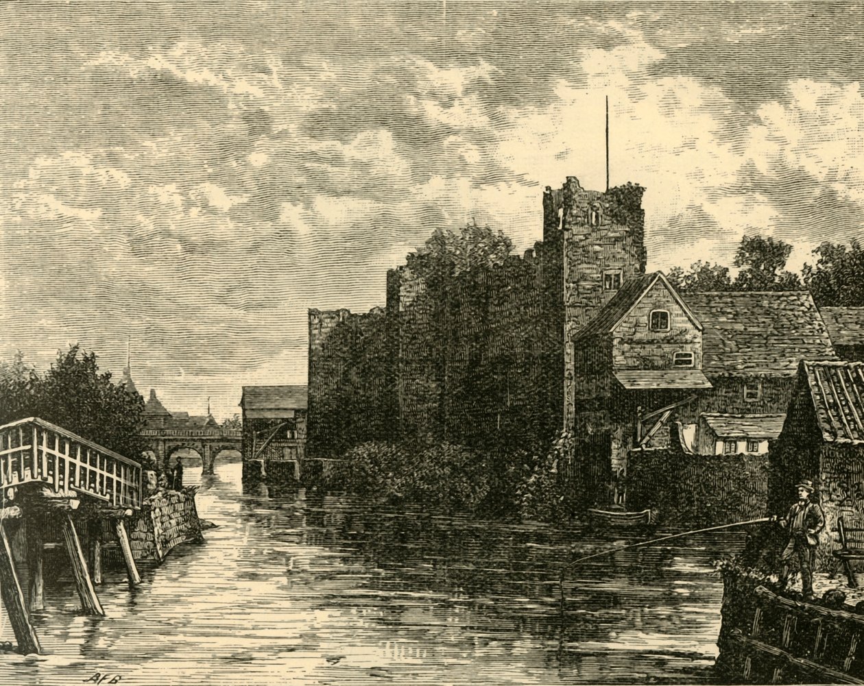 Foran Newark Castle, 1898. av Unbekannt