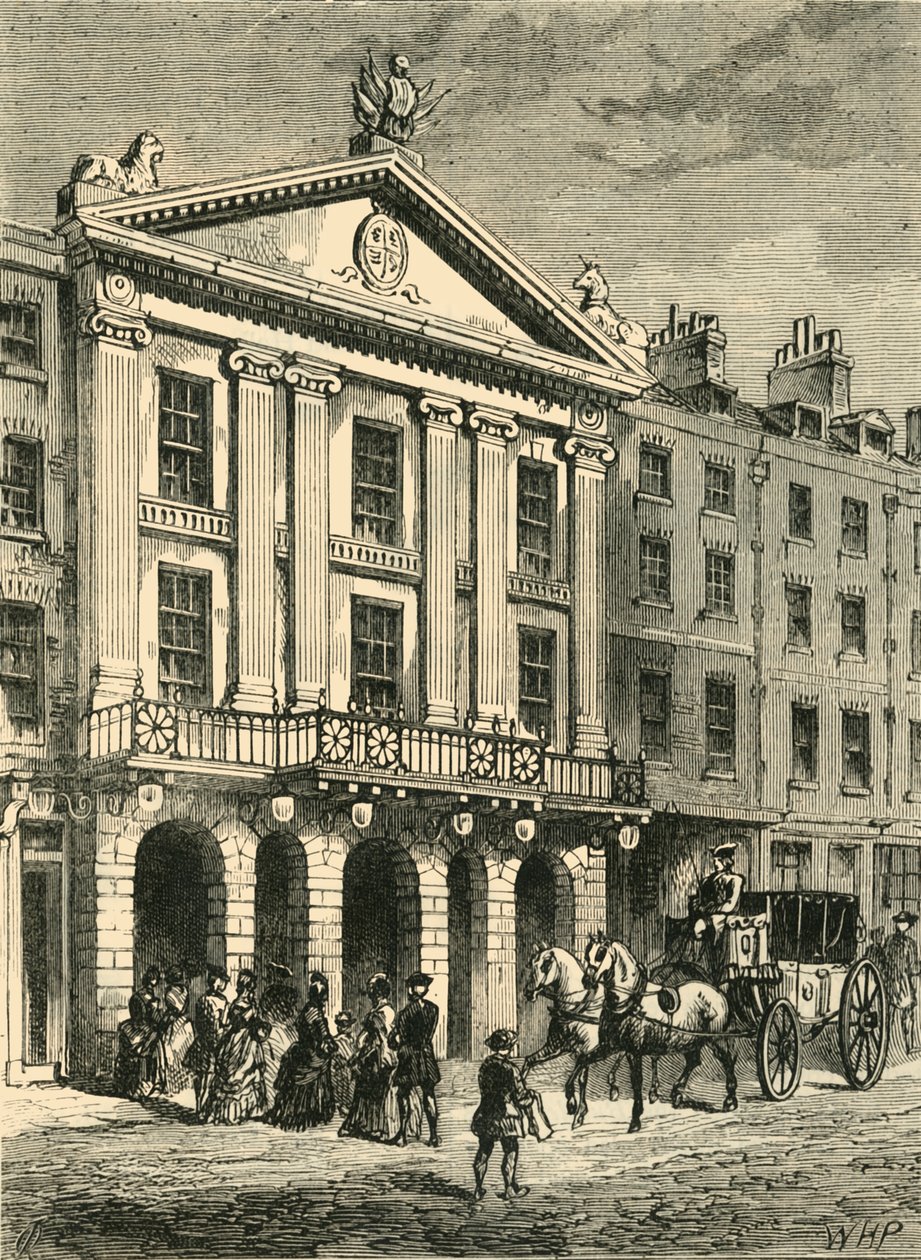 Foran Old Drury Lane Theatre, 1881. av Unbekannt