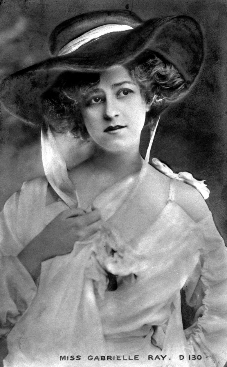 Gabrielle Ray 1883-1973, engelsk skuespillerinne, tidlig på 1900-tallet av Unbekannt