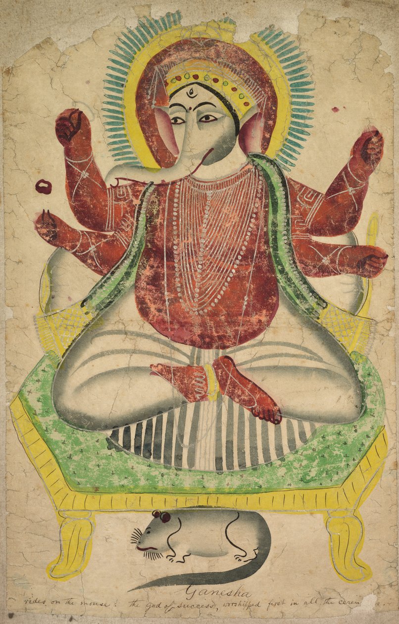 Ganesha, 1800-tallet. av Unbekannt