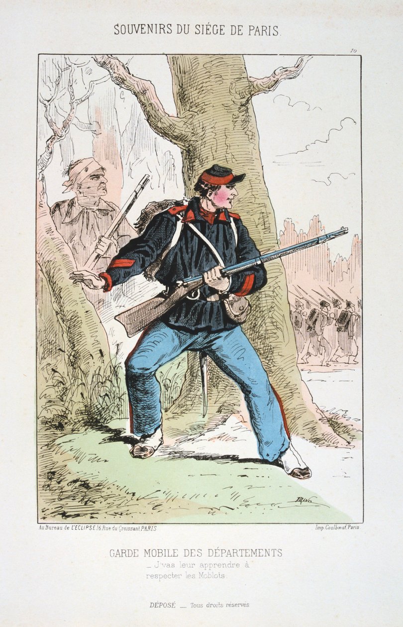 Mobile Guard of the Departments, Siege of Paris, 1870-1871 av Unbekannt