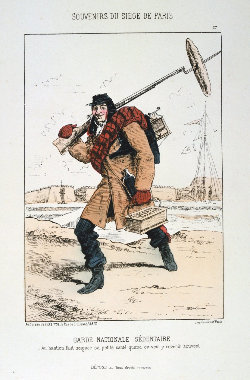 Guard National Sedentary, Siege of Paris, 1870-1871. av Unbekannt