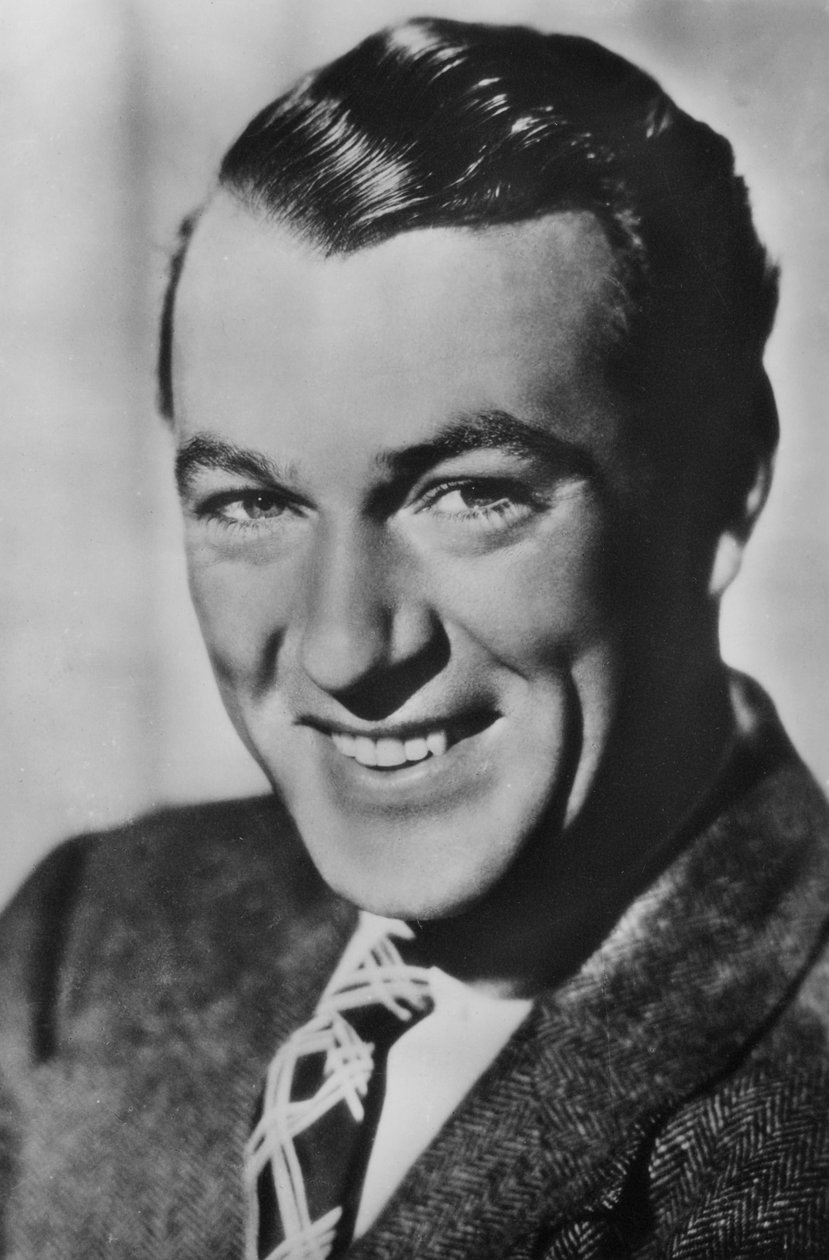 Gary Cooper 1901-1961, amerikansk skuespiller, ca 1930-tallet av Unbekannt