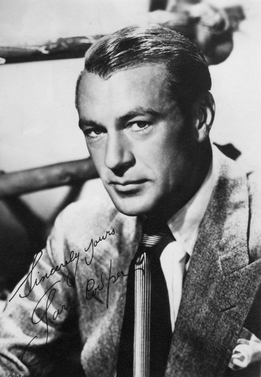 Gary Cooper , amerikansk filmskuespiller, 1900-tallet av Unbekannt