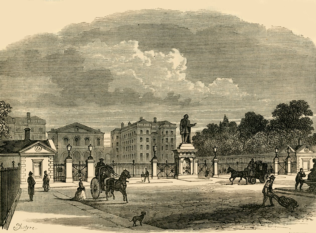 Gateway of the Foundling Hospital, c1876. av Unbekannt
