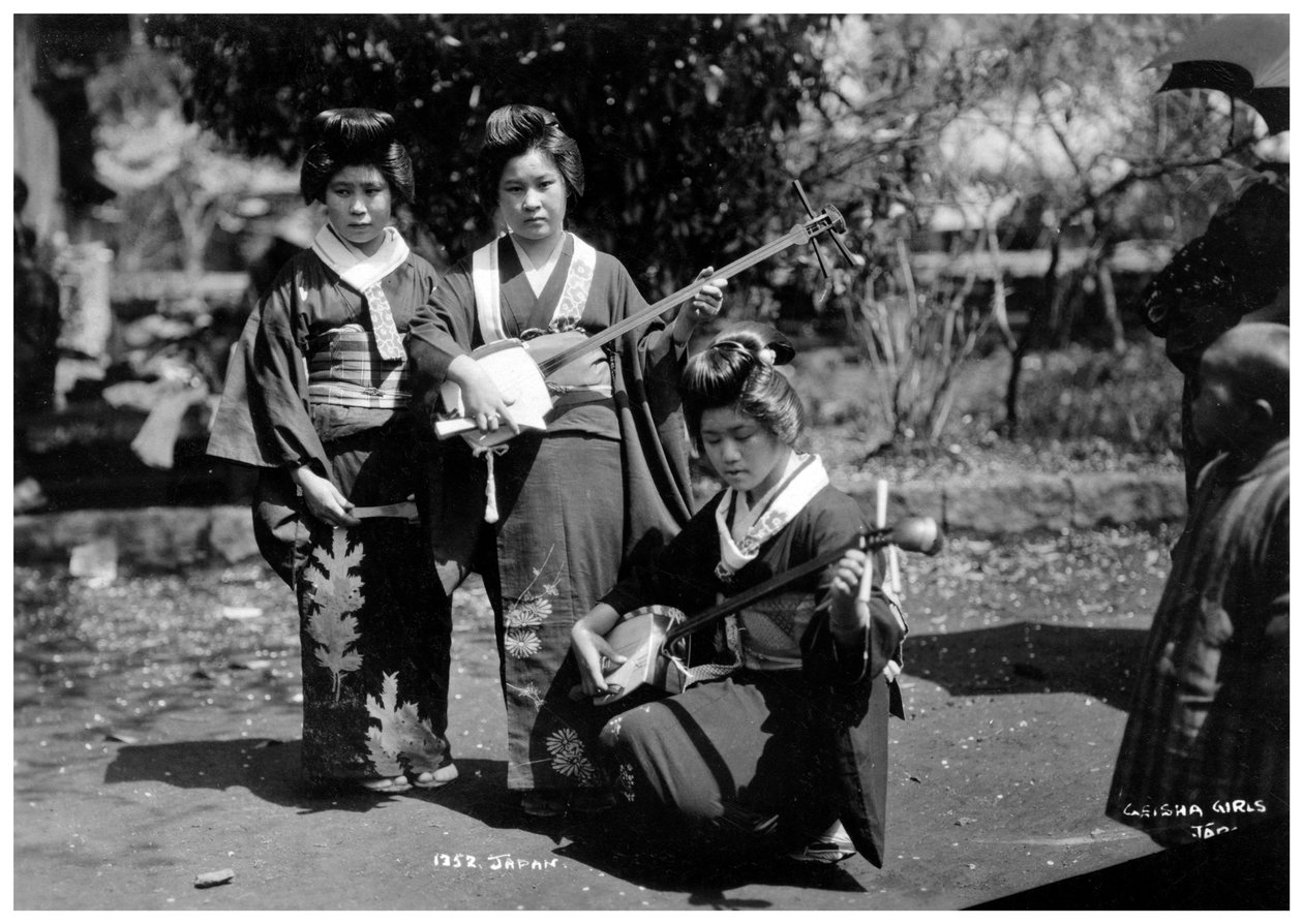 Geisha-jenter, Japan, tidlig på 1900-tallet av Unbekannt