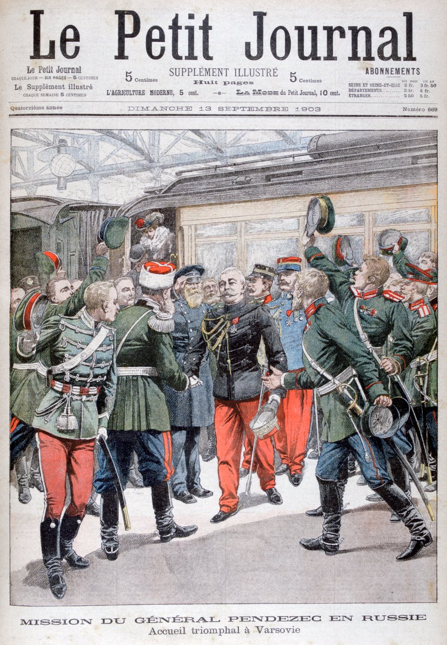General Pendezecs diplomatiske oppdrag til Russland, 1903 av Unbekannt