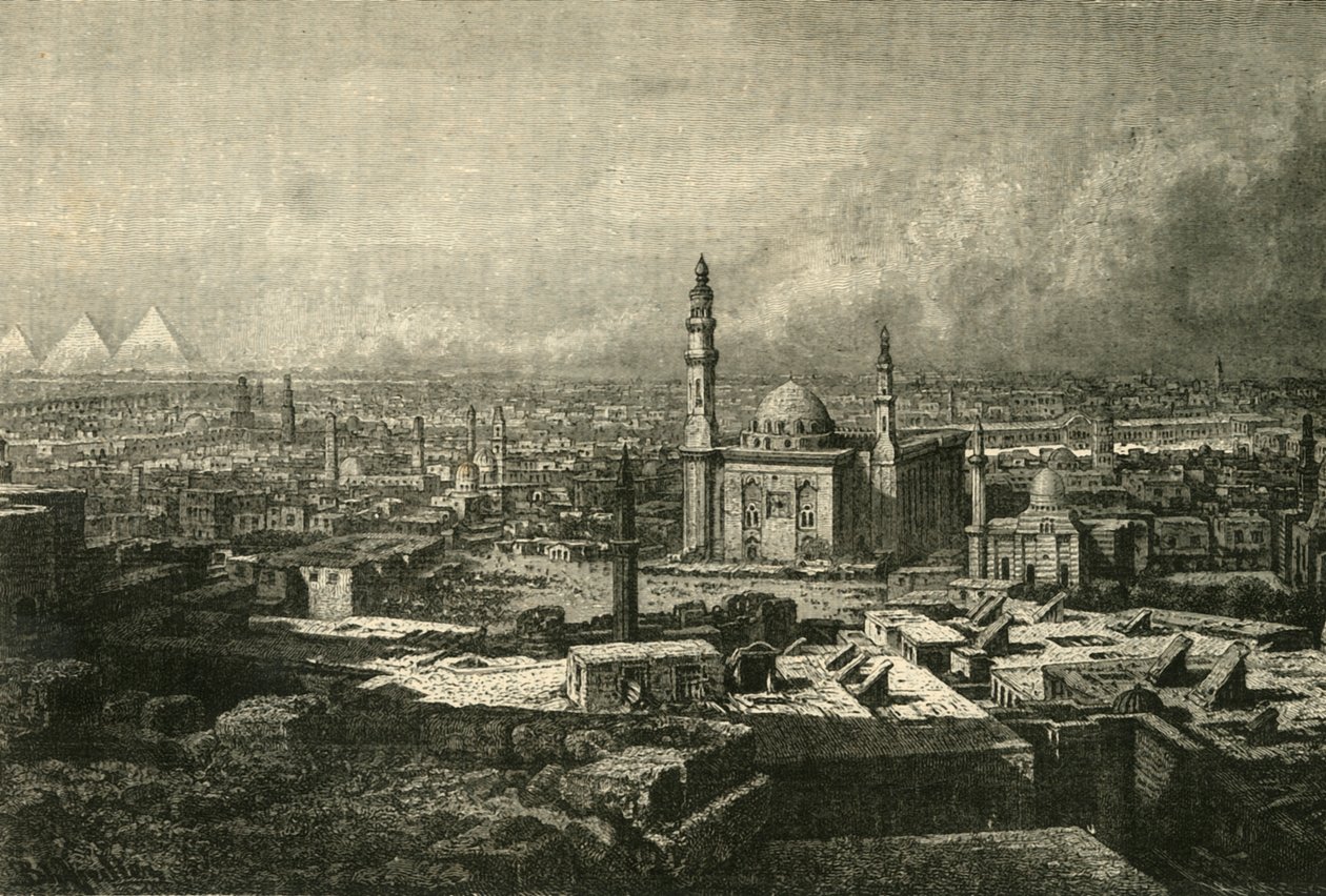 Generelt syn på Kairo, 1890. av Unbekannt