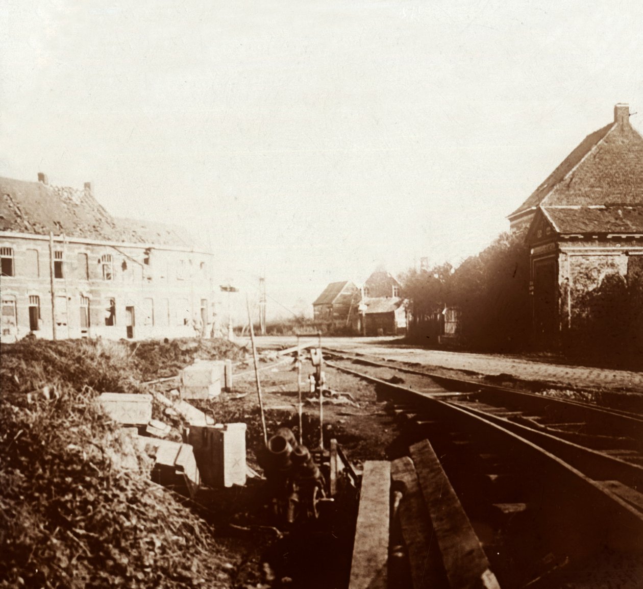 Tyske kanoner, Roeselare, Flandern, Belgia, c1914-c1918 av Unbekannt