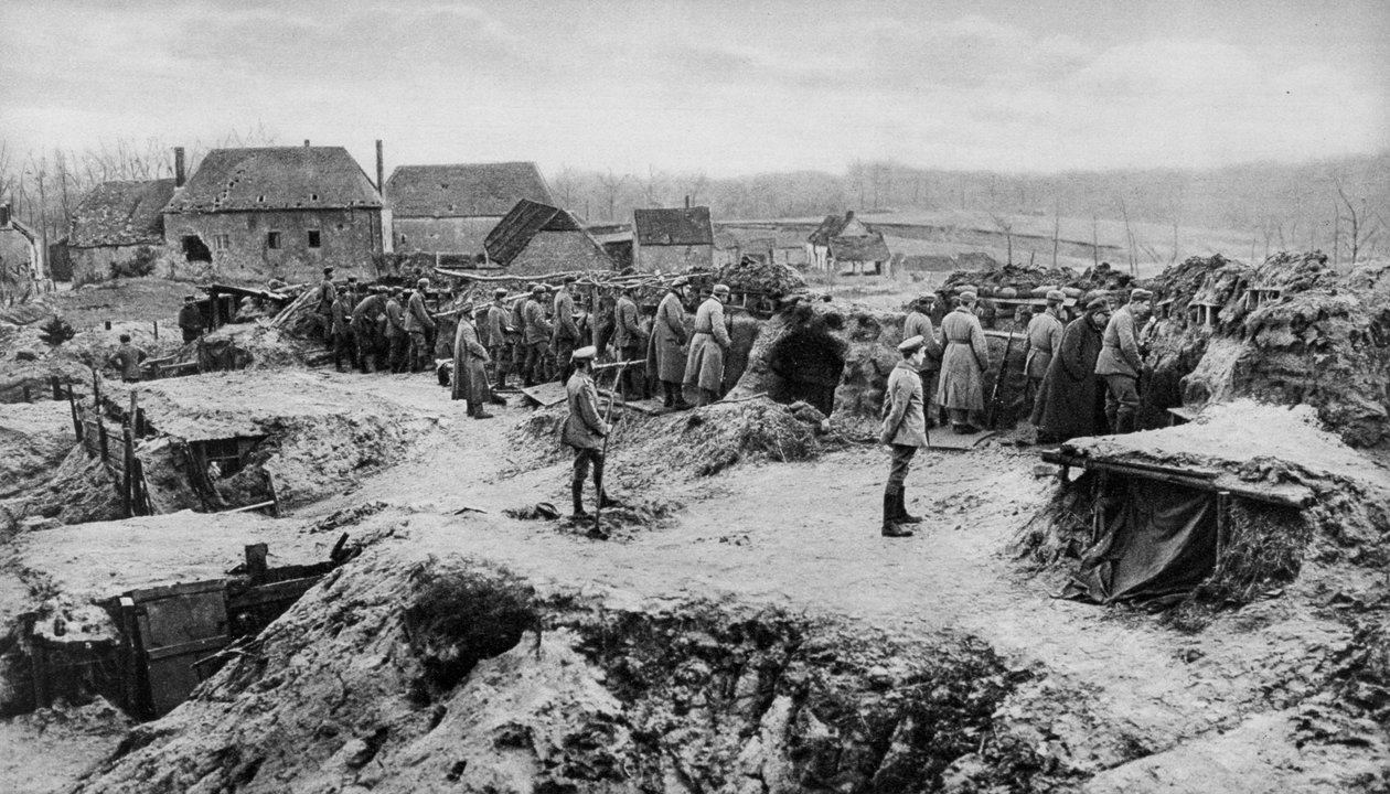 Tyske infanteritilfluktsrom, første verdenskrig, 1915 av Unbekannt