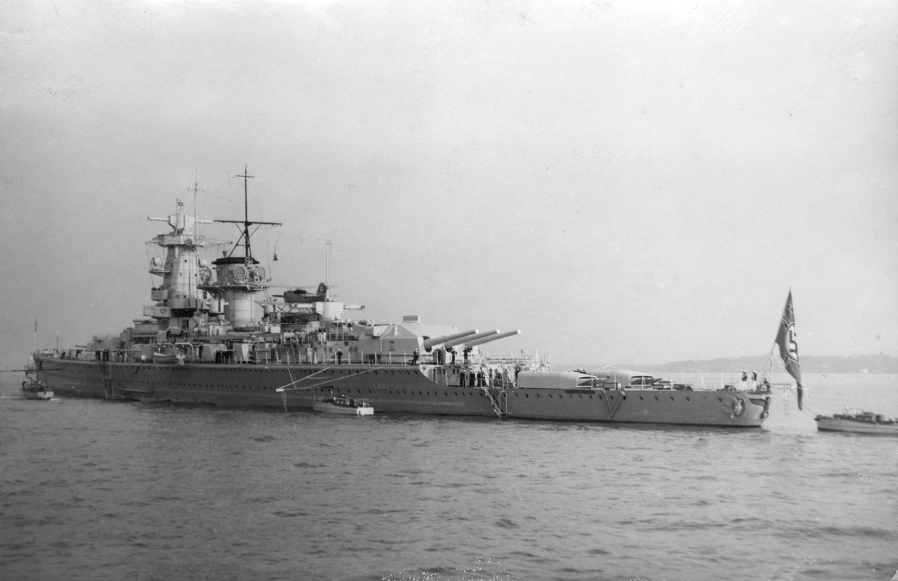 Tysk lommeslagskip Admiral Graf Spee, 1937 av Unbekannt