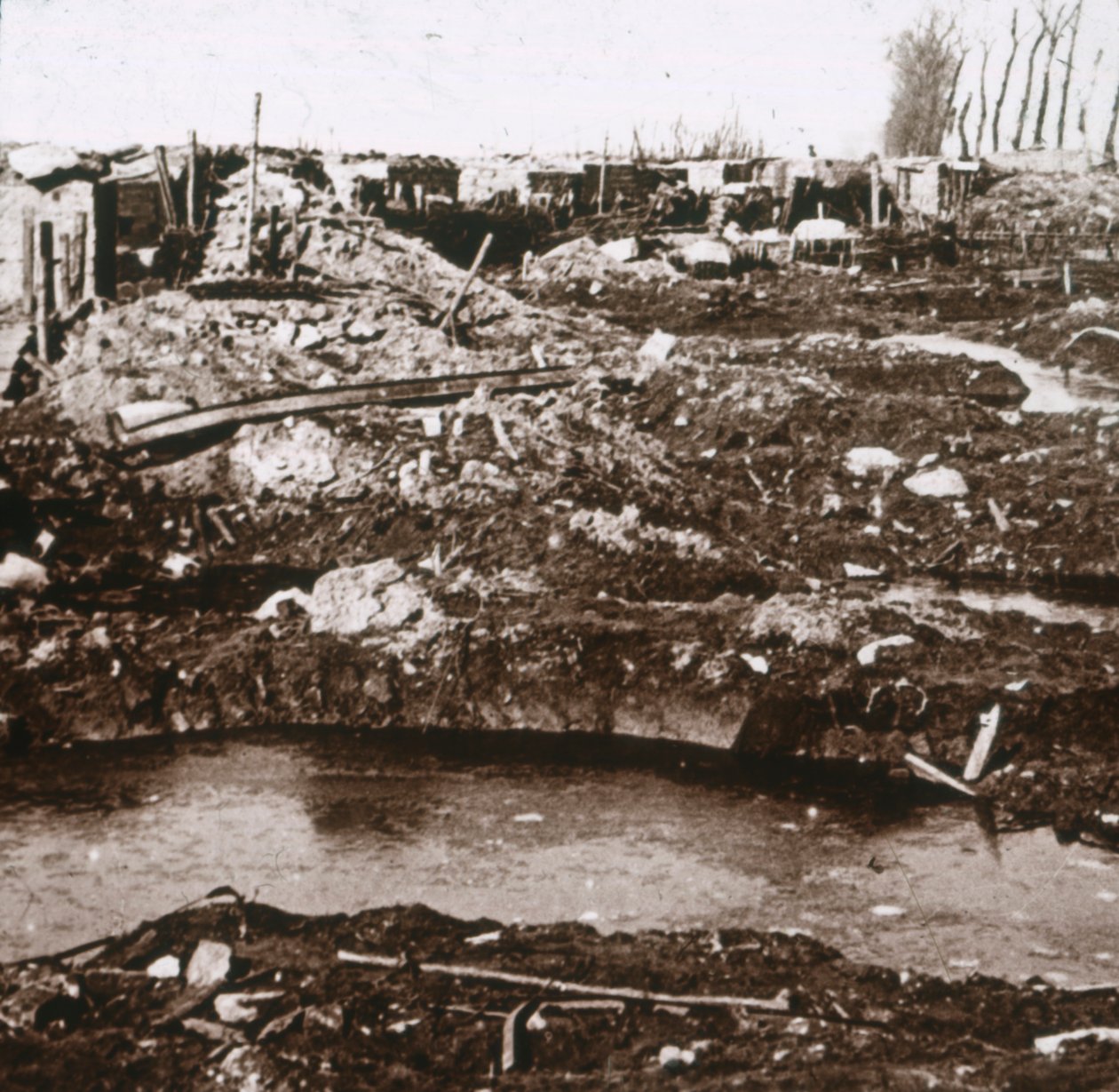 Tysk krisesenter, Noordschote, Flandern, Belgia, c1914-c1918 av Unbekannt