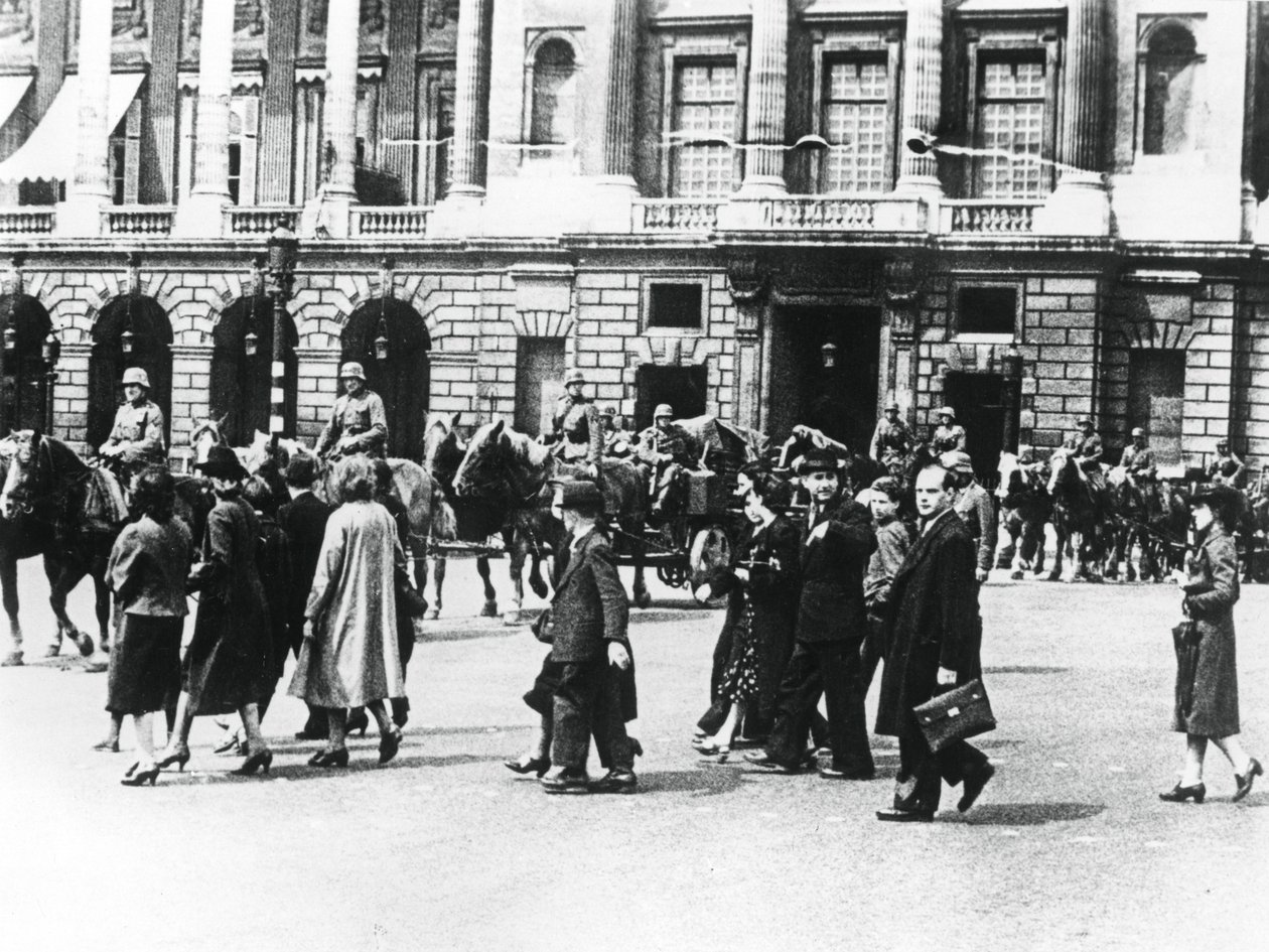 Tyske tropper i okkuperte Paris, juni 1940 av Unbekannt