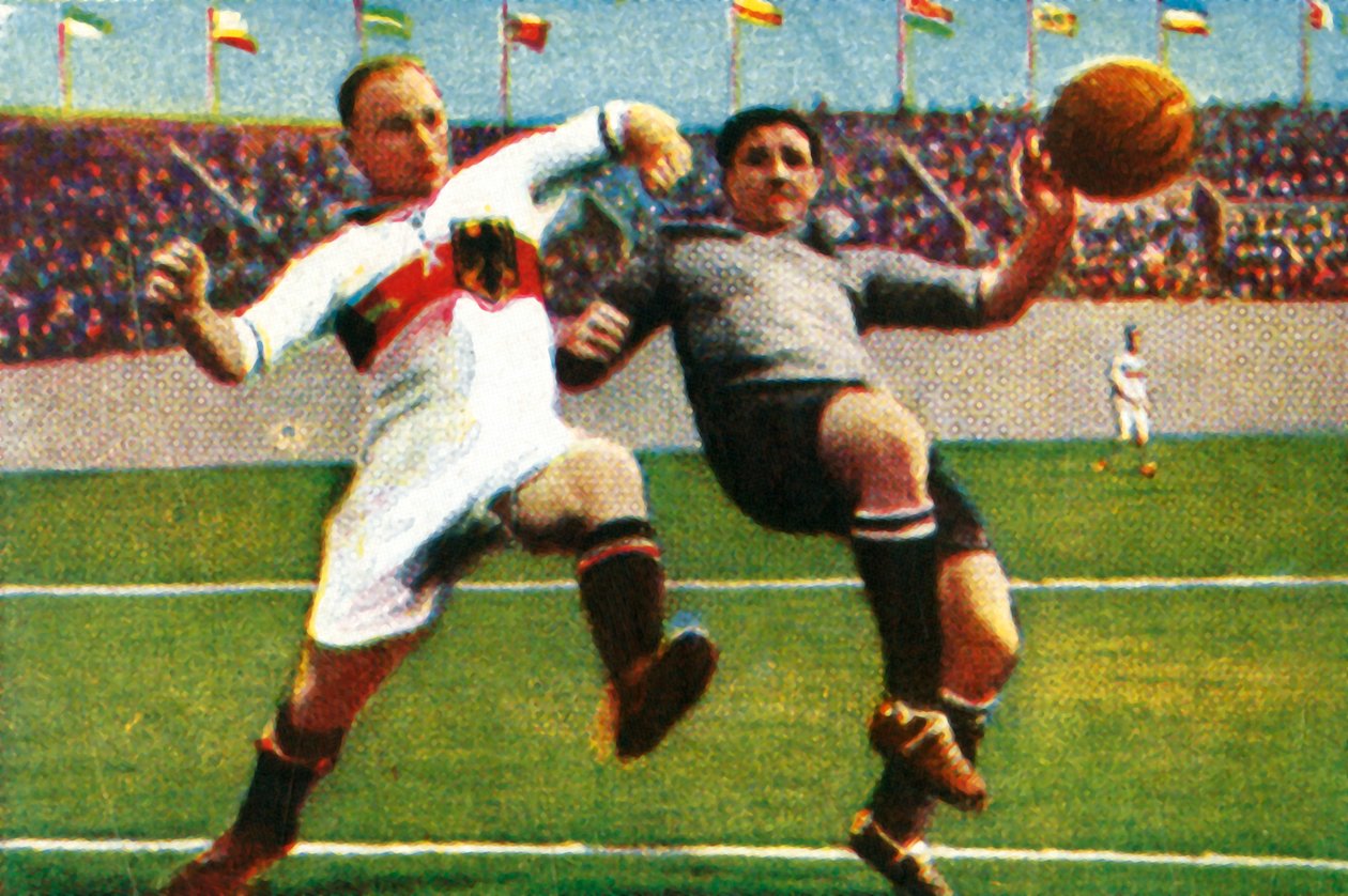 Tyskland-Uruguay fotballkamp, 1928. av Unbekannt