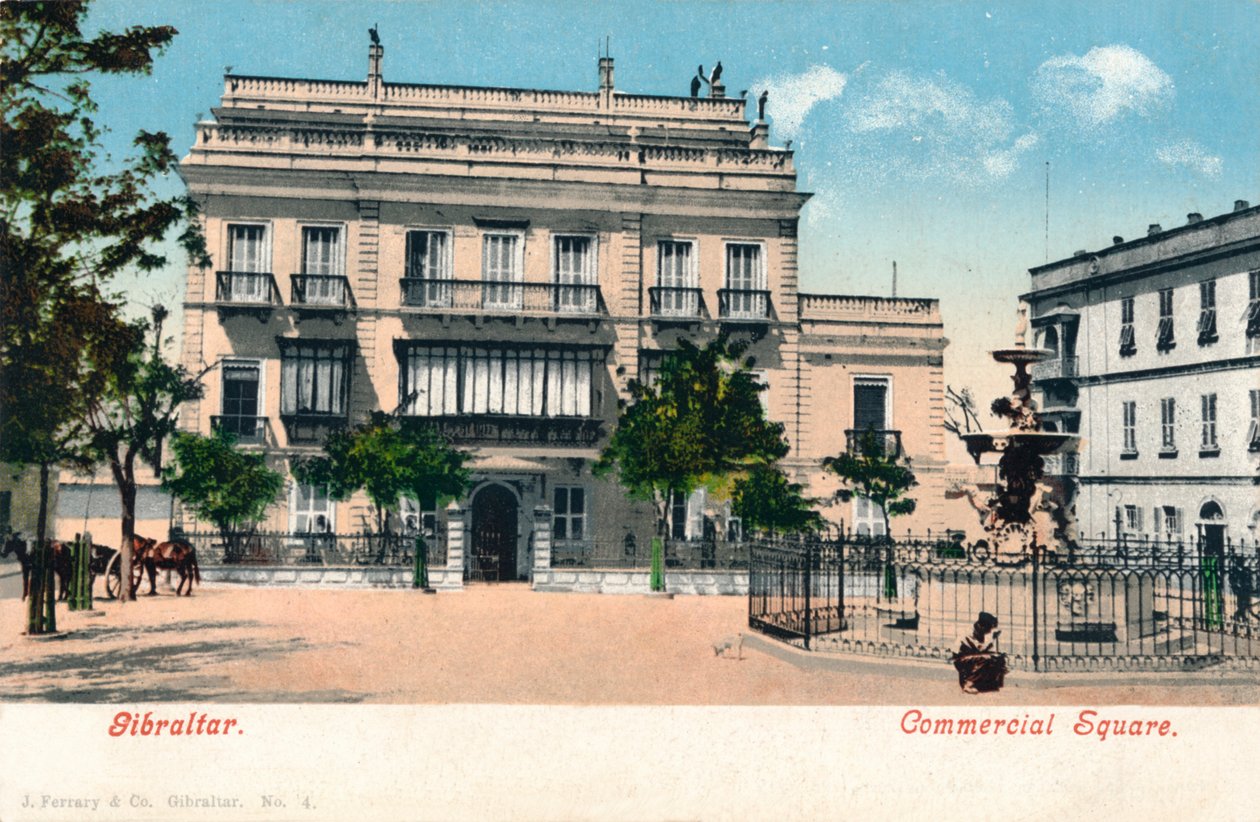Gibraltar - Commercial Square, ca 1900. av Unbekannt