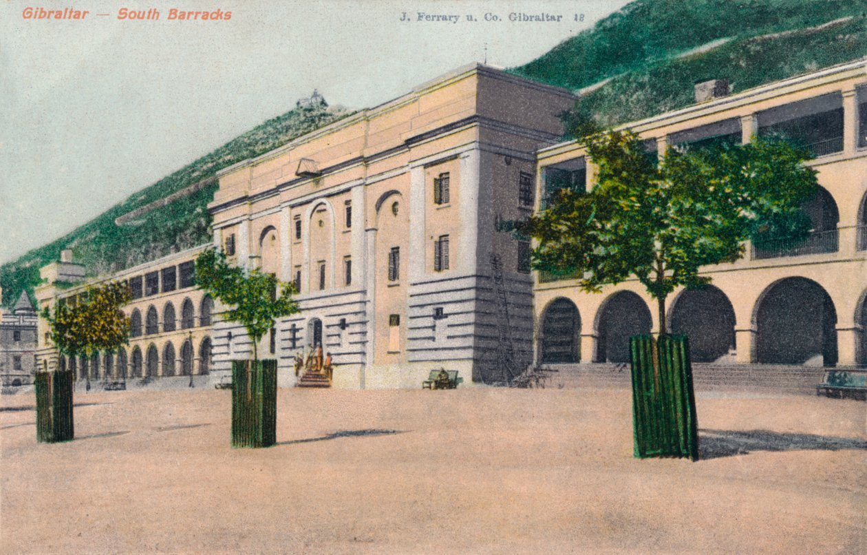 Gibraltar - South Barracks, 1900 av Unbekannt