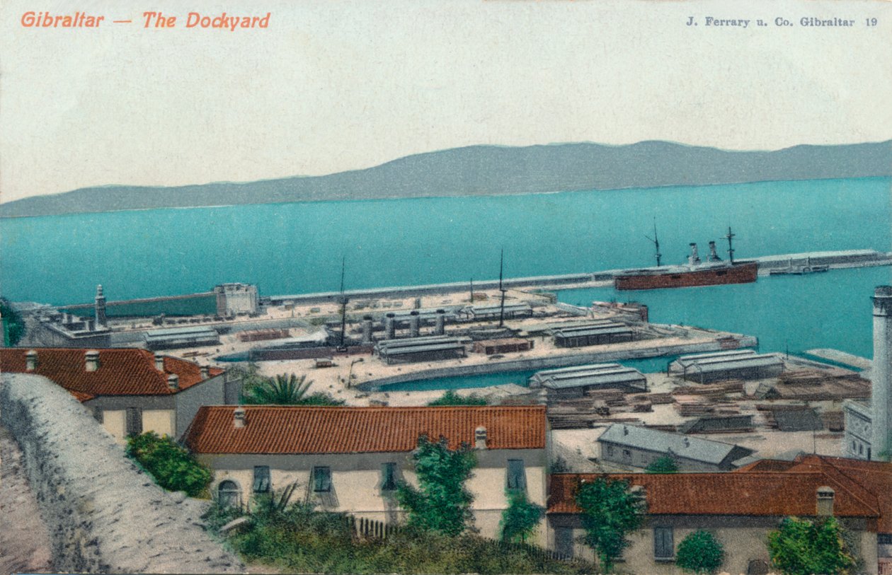 Gibraltar - The Dockyard, 1900 av Unbekannt