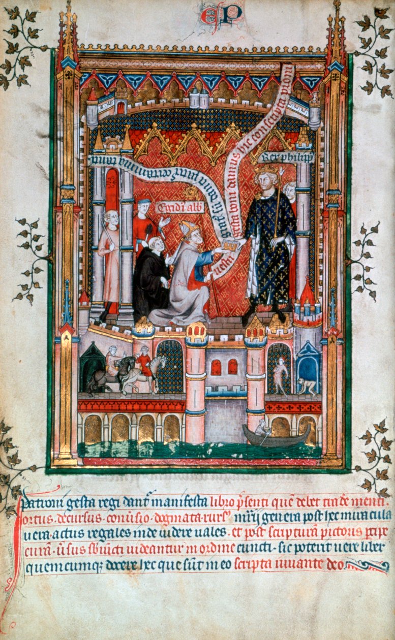 Gilles de Pontoise, abbed av St Denis, 1317 av Unbekannt