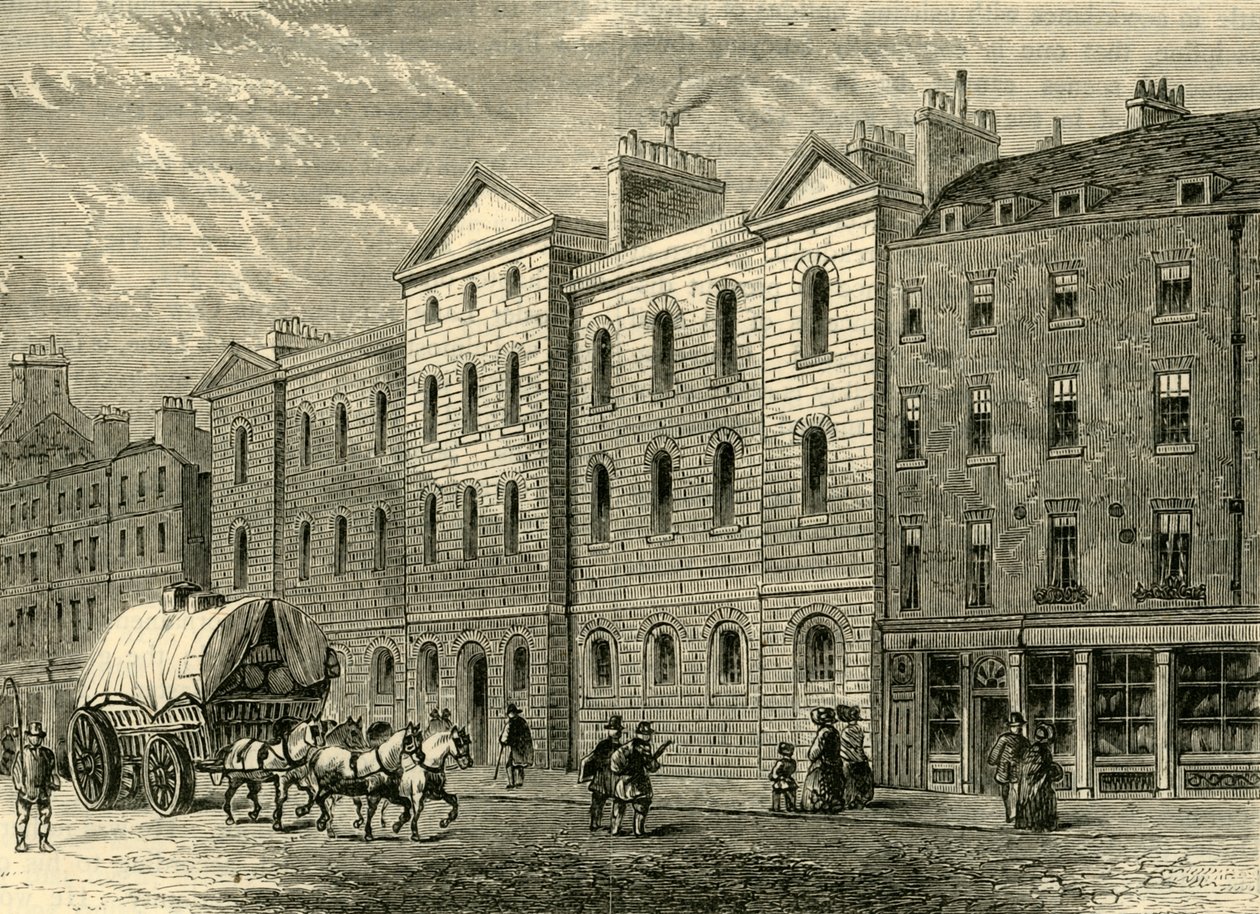 Giltspur Street Compter, 1840, c1872. av Unbekannt